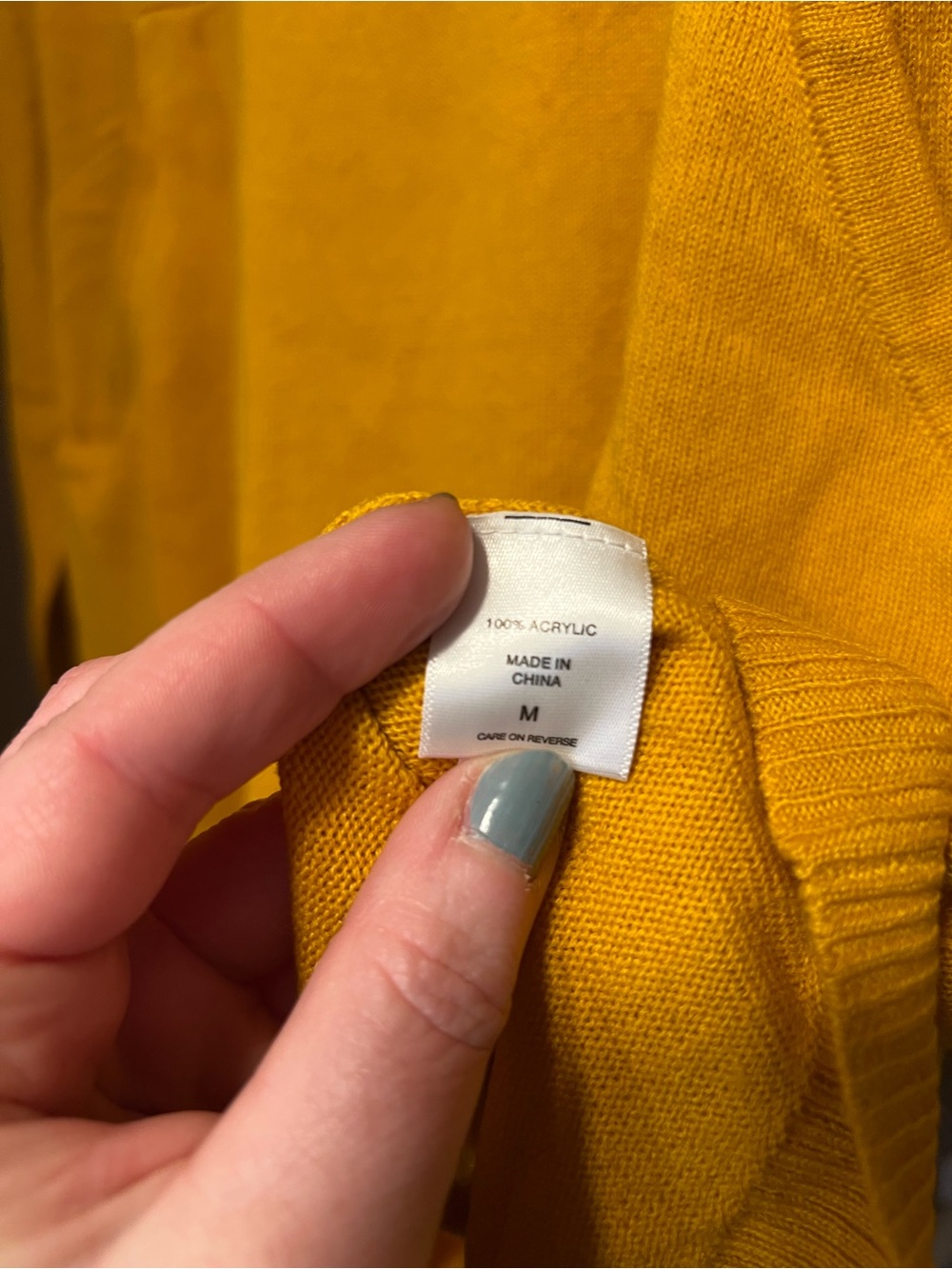 NWT NY&C Yellow Quarter Sleeve Shirt Size Medium 💛 - Picture 7 of 9